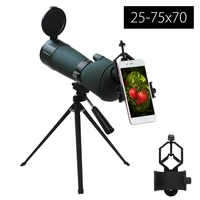 25 75x70 optic telescopio monocular eyepiece telescope for bird watching night vision spotting scope waterproof
