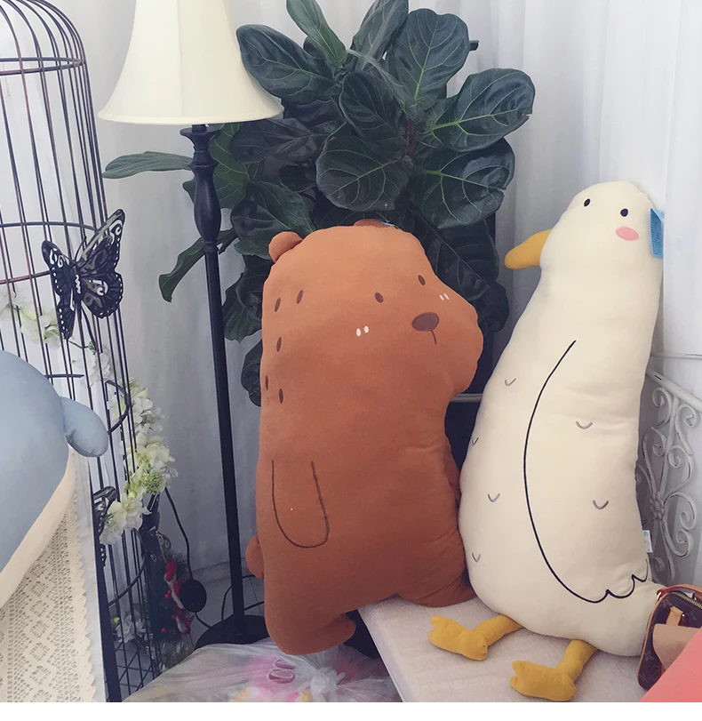 Плюшевая набивная подушка в форме Кита/лисы/медведя/птицы мягкая Подушка для