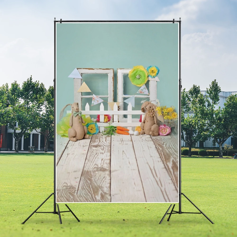 

Spring Easter Rabbit Eggs Room Newborn Baby Portrait Backdrop Vinyl Photography Background For Photo Studio Photophone Photocall