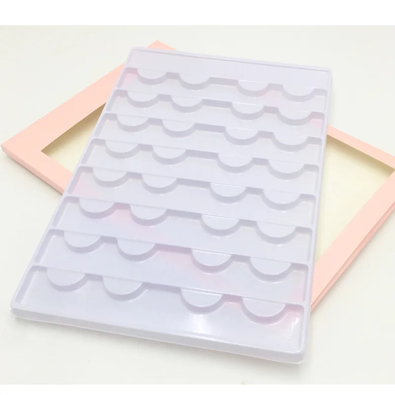 Новинка квадратная пустая коробка для накладных ресниц розового цвета упаковка