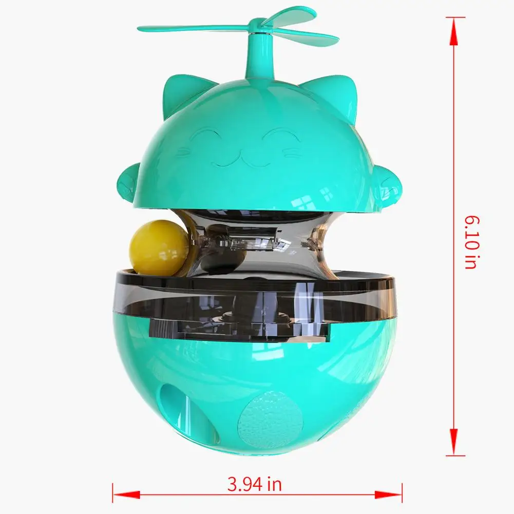 

Interactive Cat Food Feeding Funny Cat Ball Toy Cat Tumbler Feeding Toy Cat Slow Feeder Turntable Toy Pet Supplies