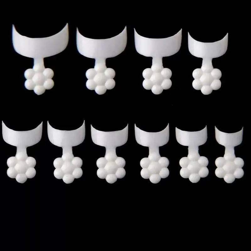 100 шт./500 шт. полумесяц для маникюра с французскими краями белая полупаста