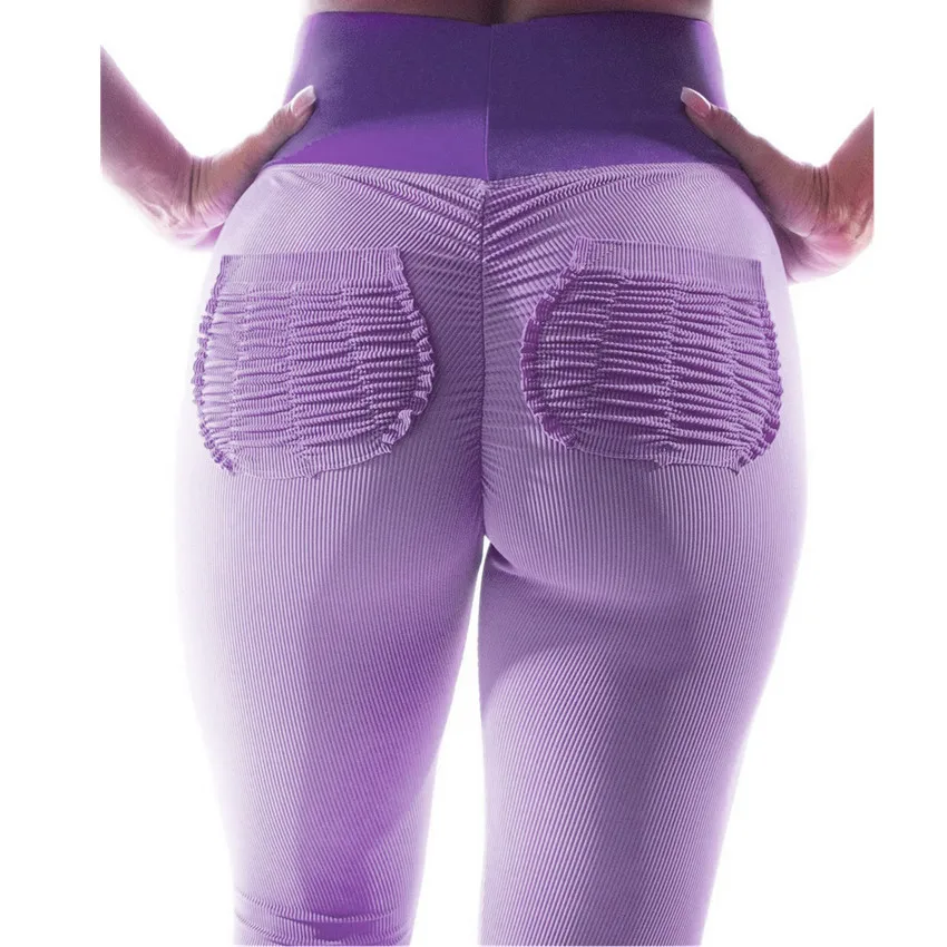 

Scrunch Booty Leggings Yoga Pants Mesh Panel Running Pant Wrinkle High Waist Leggings For Women Lift Butt Leggings With Pockets