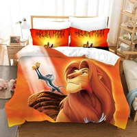 the lion king simba customizable three piece set 3d digital beddings quilt cover bed sheet and quilt cover pillowcase bedroom