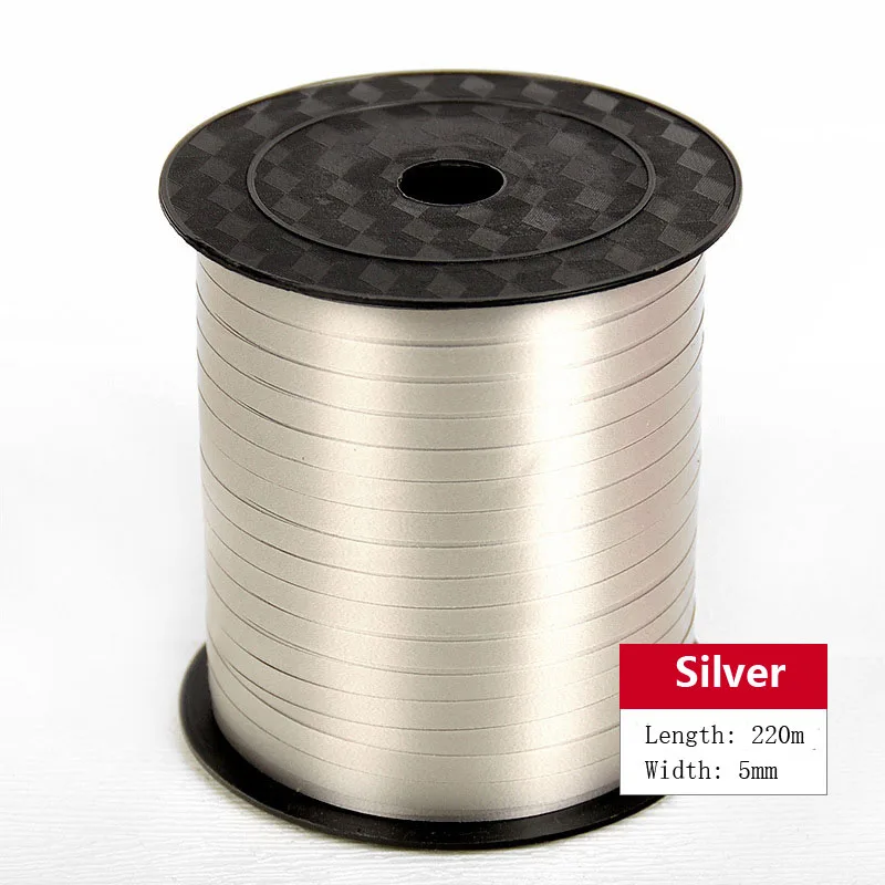 14-Silver Воздушные шары ленты лента-лазер для вечерние украшения подарки на день рождения DIY упаковка свадебные украшения фольги атласные ленты аксессуары - Цвет: 14-Silver