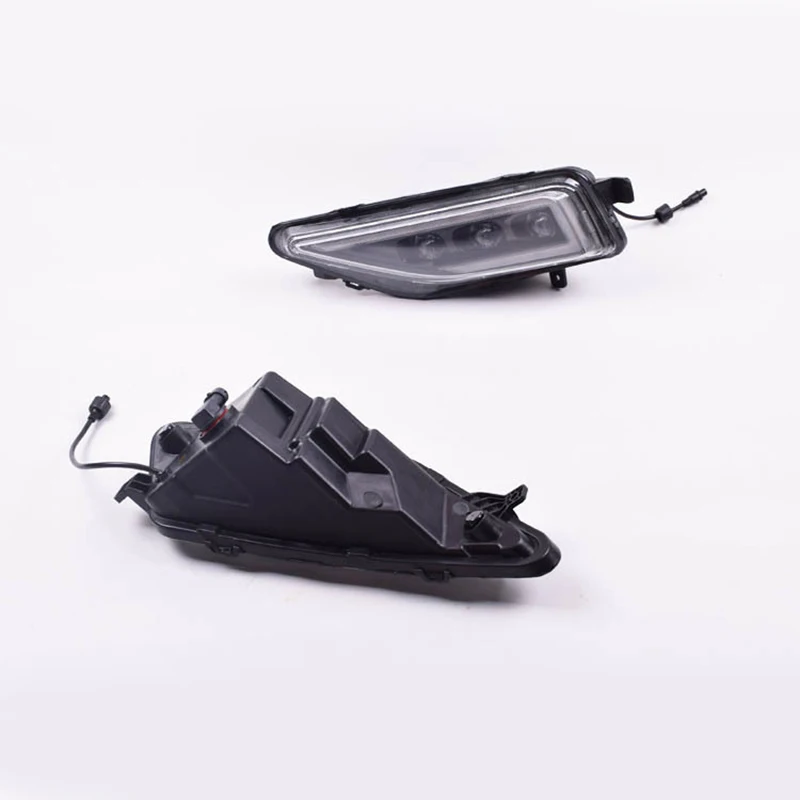 

LED DRL Daytime Running Light For-Lavida 2018-2020 with Dynamic Moving Yellow Turn Signal Blue Fog Lamp