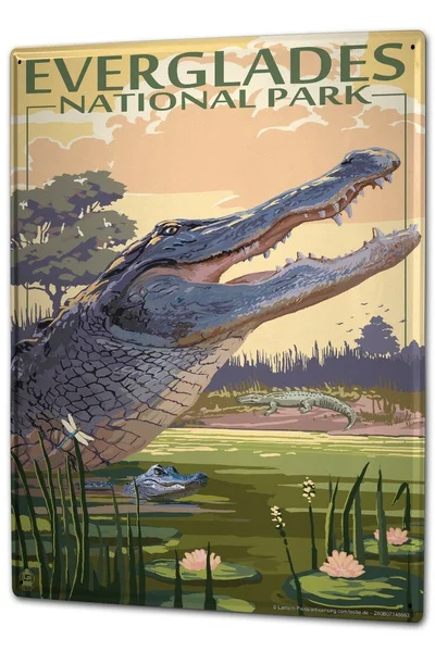 

Оловянная вывеска, туристическое агентство Everglades