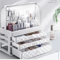 waterproof cosmetic box transparent makeup jewelry case multifunctional travel cosmetic organizer drawer home storage boxs