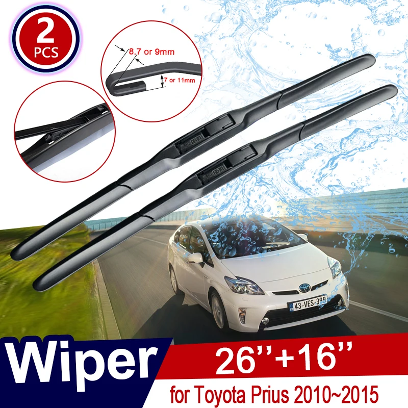 

Car Wiper Blade for Toyota Prius XW30 30 zvw30 zvw35 2010~2015 2011 2012 2013 2014 Windscreen Windshield Brushes Car Goods