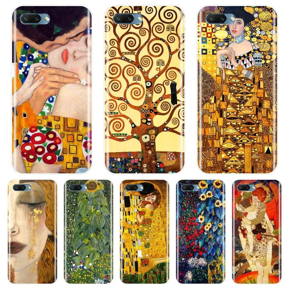 Задняя крышка Gustav Klimt для Huawei Honor 7 8 9 10 Lite мягкий силиконовый чехол телефона 7S 7X 7A 7C