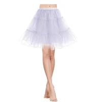 cute tulle pleated skirt fashion show cosplay lolita princess petticoat elastic waist two layer pearl yarn fluffy mini skirt