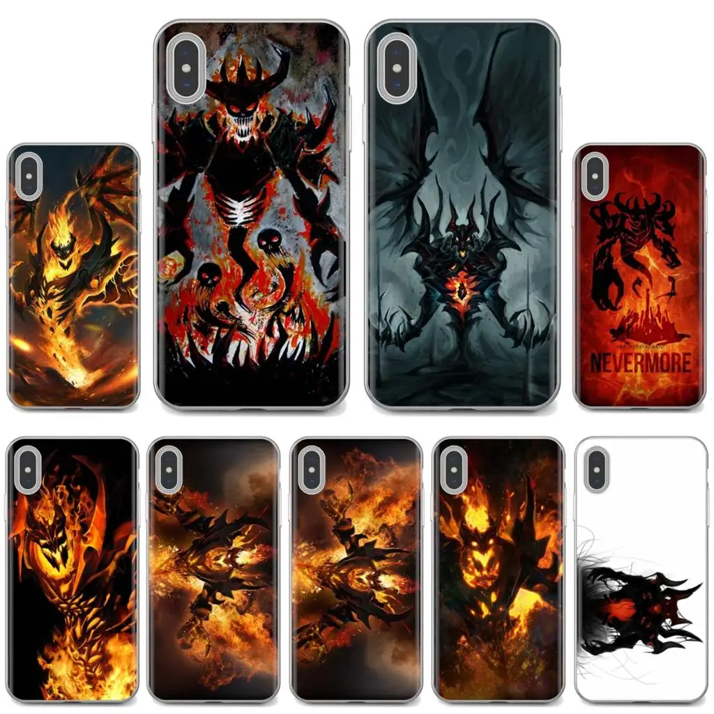 Nevermore dota 2 героя тени демона для Samsung Galaxy A10 A40 A50 A70 A3 A5 A7 A9 A8 A6 плюс 2018 2015 2016 2017 мягкий