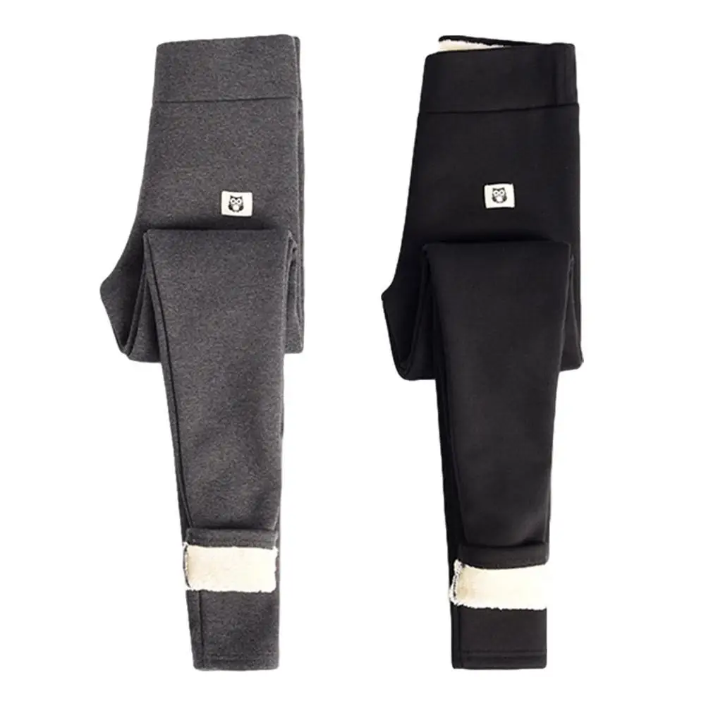 

Warm Women Pants Winter Skinny Thick Velvet Wool Fleece Trousers Leggins Pants Cashmere Lambskin Leggings Female X1G2