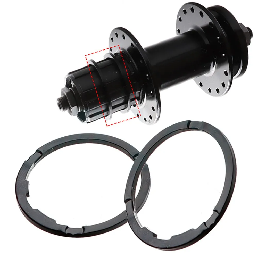 

1.8/2mm Bicycle Freehub Spacer Road Bike Bottom Bracket Flywheel Cassette Washer Aluminum Cycling Freehub Washer Accessories