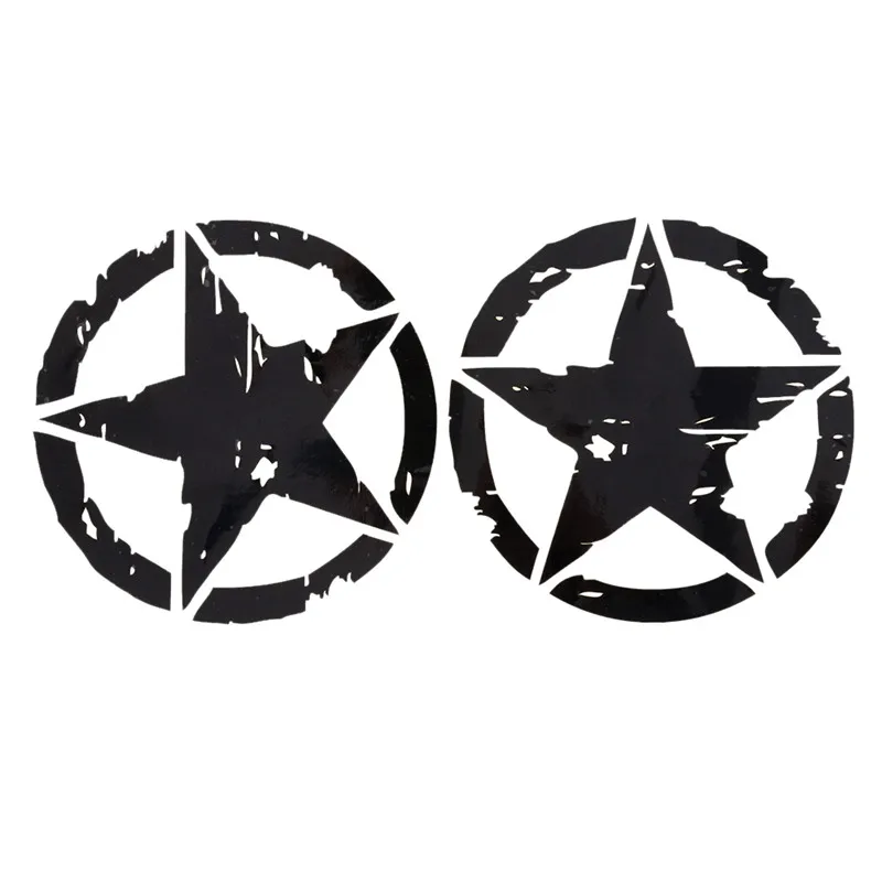 

1pc 2 Colors 15cm*15cm ARMY Star Graphic Decals Motorcycle Car Stickers Vinyl Car-styling
