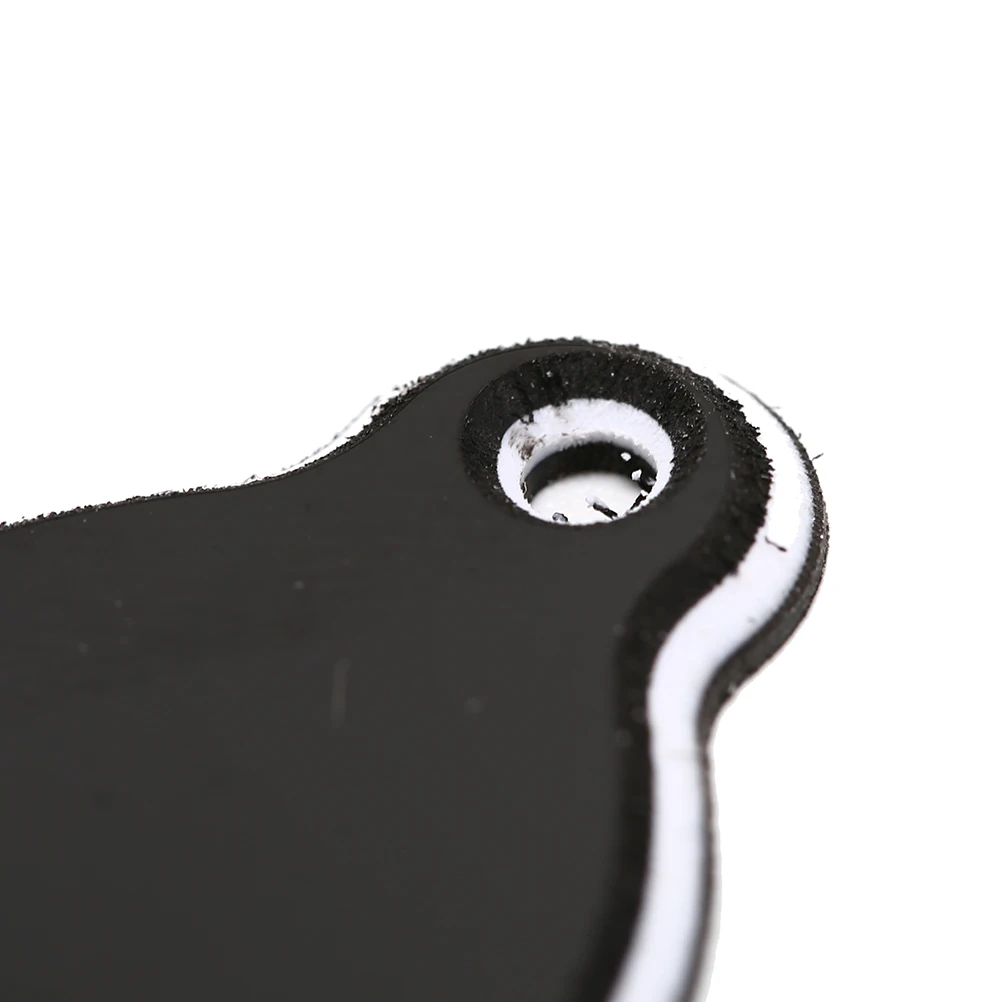 

2 Holes Black Bell Shape PVC Truss Rod Cover Plate Scroll Plate For Guitar