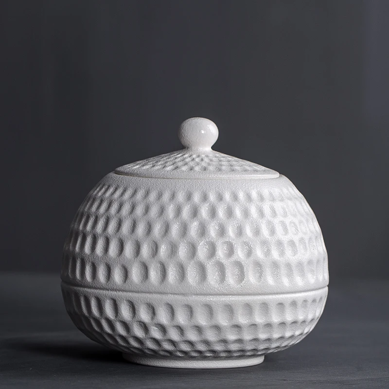 Креативная банка для хранения чая с крышкой набор керамических банок черно-белые