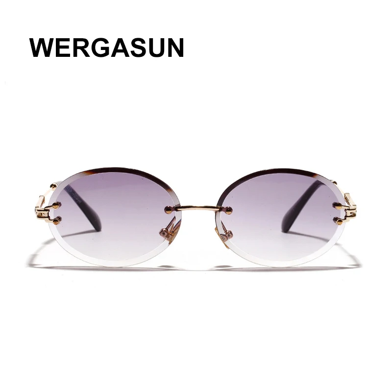 Очки солнцезащитные женские без оправы с градиентными линзами UV400|Женские очки| |