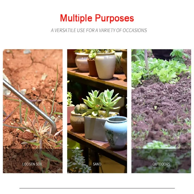 Ручной резак из нержавеющей стали с деревянной ручкой для выполки сада |