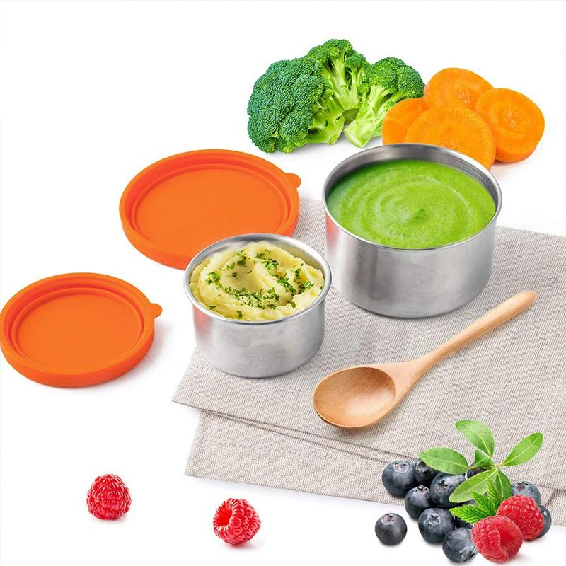 Миска для свежей еды из нержавеющей стали контейнеры хранения с обедом