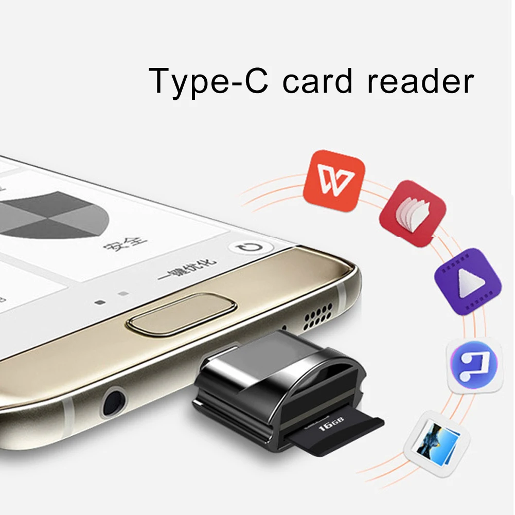 Высокоскоростной кард ридер Micro USB/Type C TF SD OTG адаптер для телефона micro sd