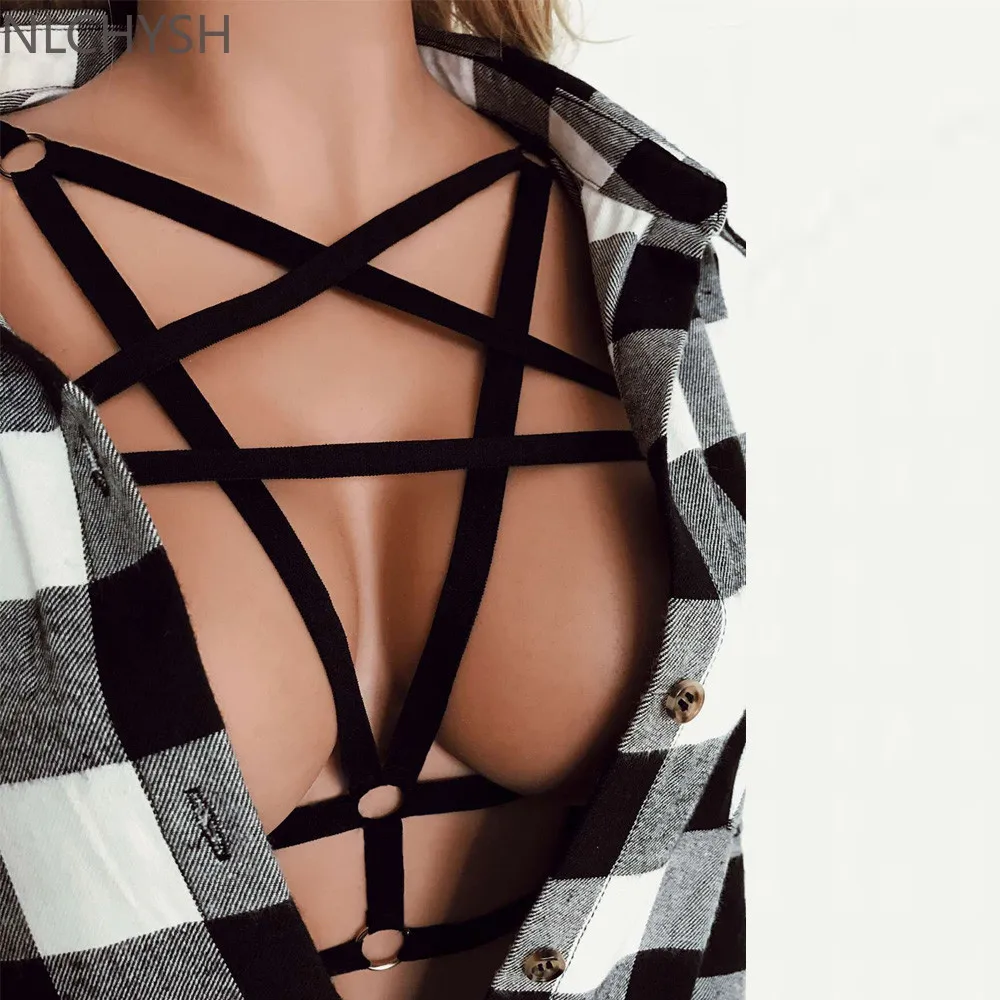 Женский бандажный бюстгальтер с пентаграммой ремни для нижнего белья - купить по