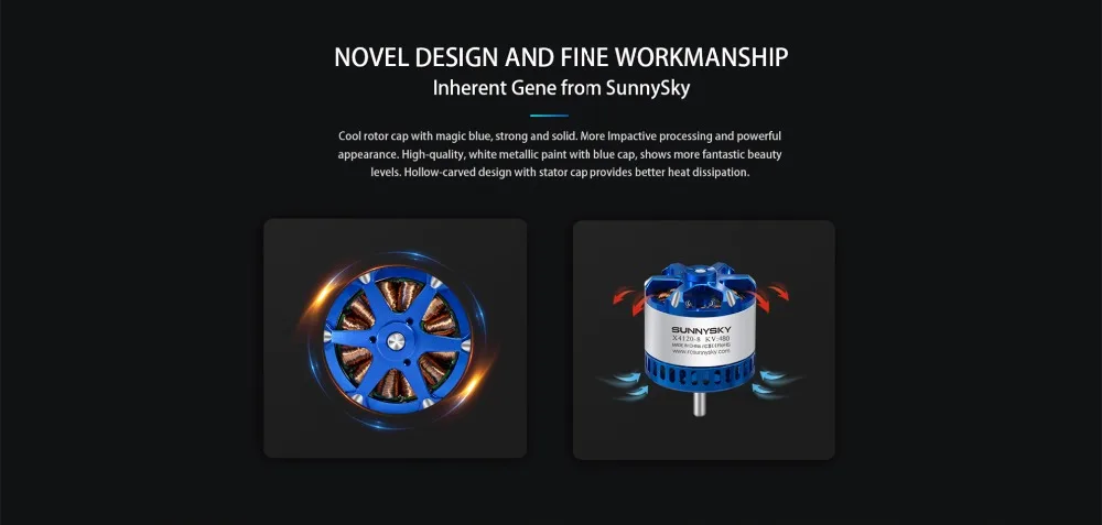 1 шт. SunnySky X4120III 485KV/550KV высокой эффективности безщеточный мотор для 3D трюковый Дрон