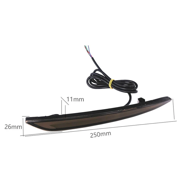 

Car Smoked Rear Bumper Fog Lights Tail Brake LED Lamps Fit for Ford Mondeo Fusion 2013-2018