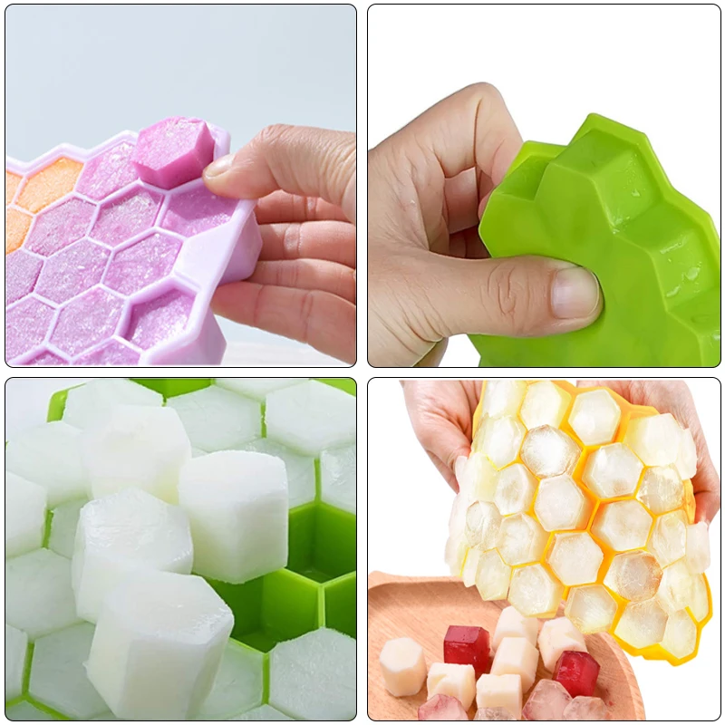 

37/160 Grids Ice Cube Mold Honeycomb Shape Square Ice Mould Summer DIY Drinking Tool Cold Drink Whiskey Cocktail Ice Tray