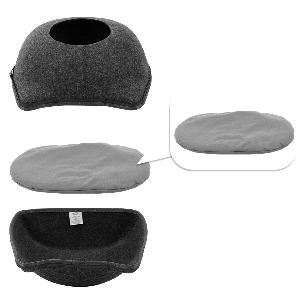 High quality felt Cat Pet Cave Bed for Cats Pets Dark gray/Blue/Pink/Light grey/Coffee color | Дом и сад