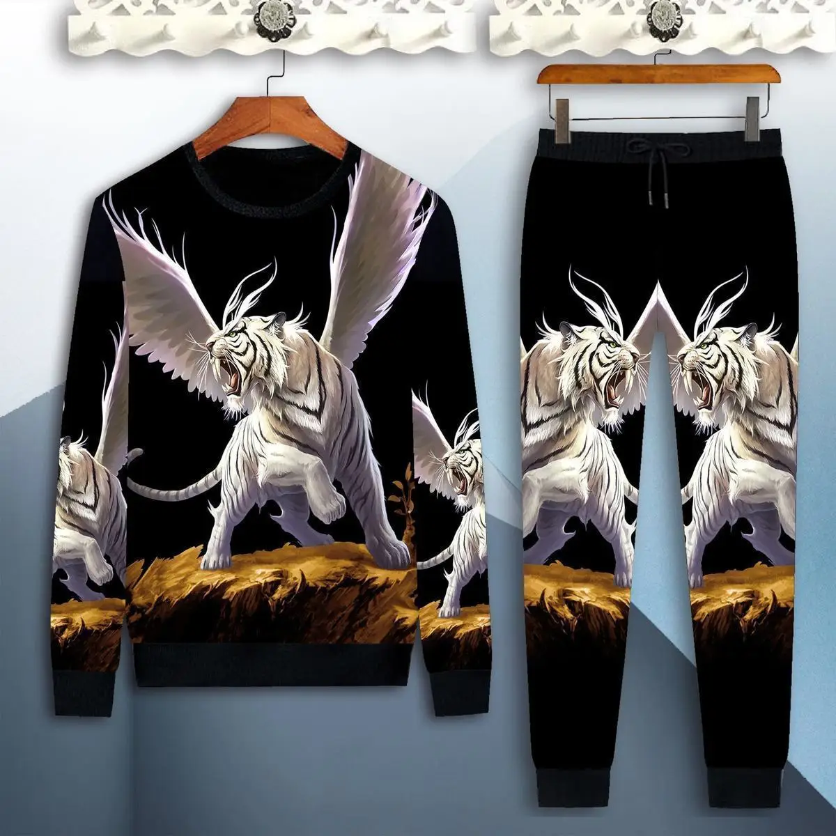 Pure cotton men sweat suit autumn outdoor sports wear suit men's casual clothes