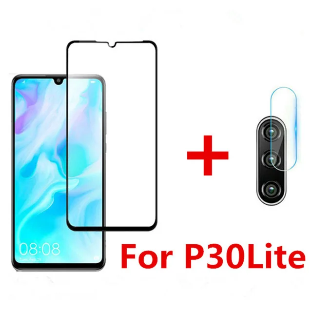 p30lite 1front 1lens 2 в 1 Защитное стекло для huawei p30 lite камера задняя крышка для Huwei p30 pro p 30 светильник 30 lite 30pro tremp очки чехол для объектива - Цвет: p30lite 1front 1lens