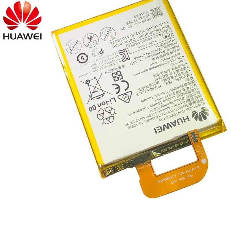 100% Оригинальный аккумулятор HB416683ECW литий-ионный для телефона Huawei Nexus 6P H1511 H1512 3450mAh
