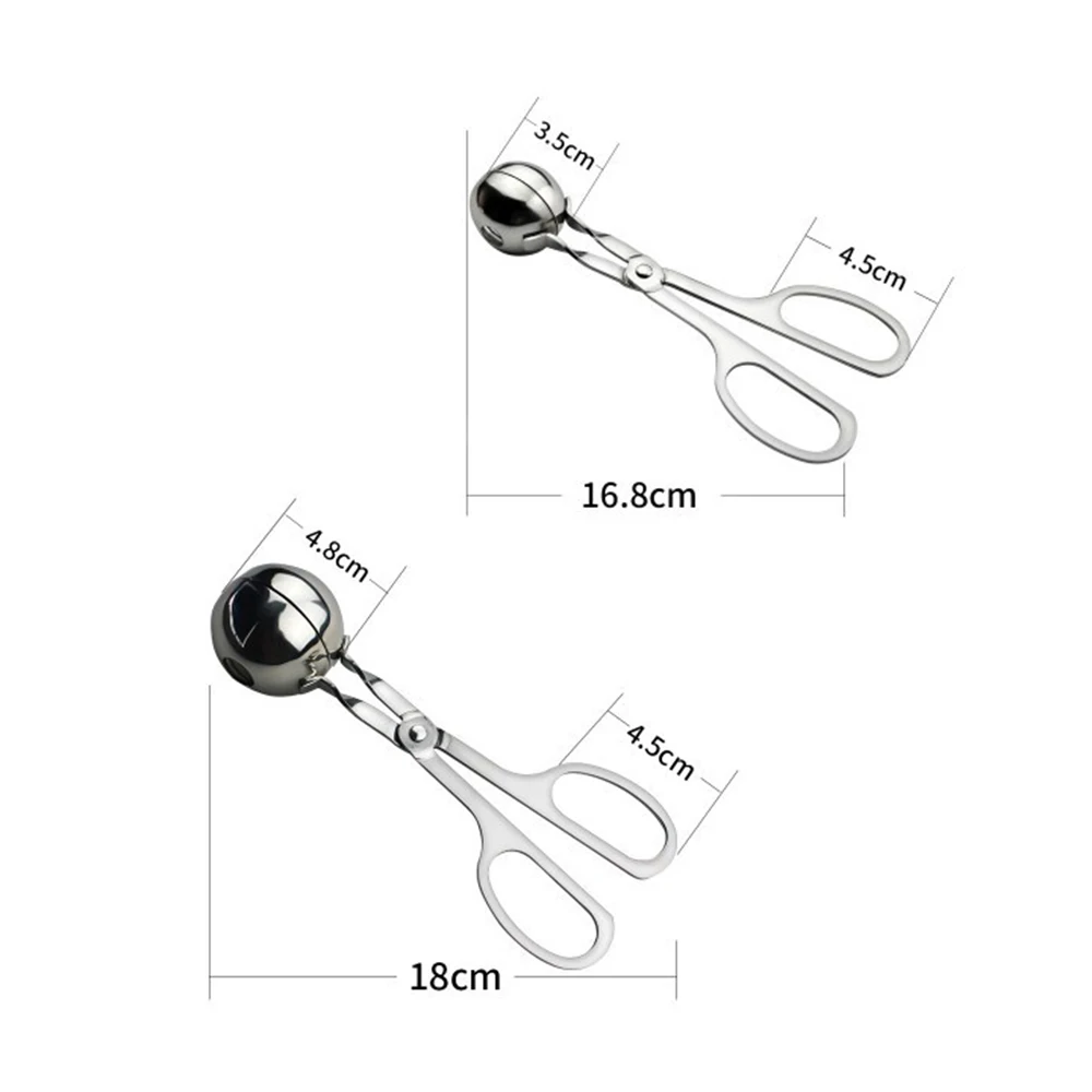 

Kitchen Meatball Maker Stainless Steel Meatball Clip Fish Ball Making Mold Tool Kitchen Accessories Sushi Rice Ball Maker