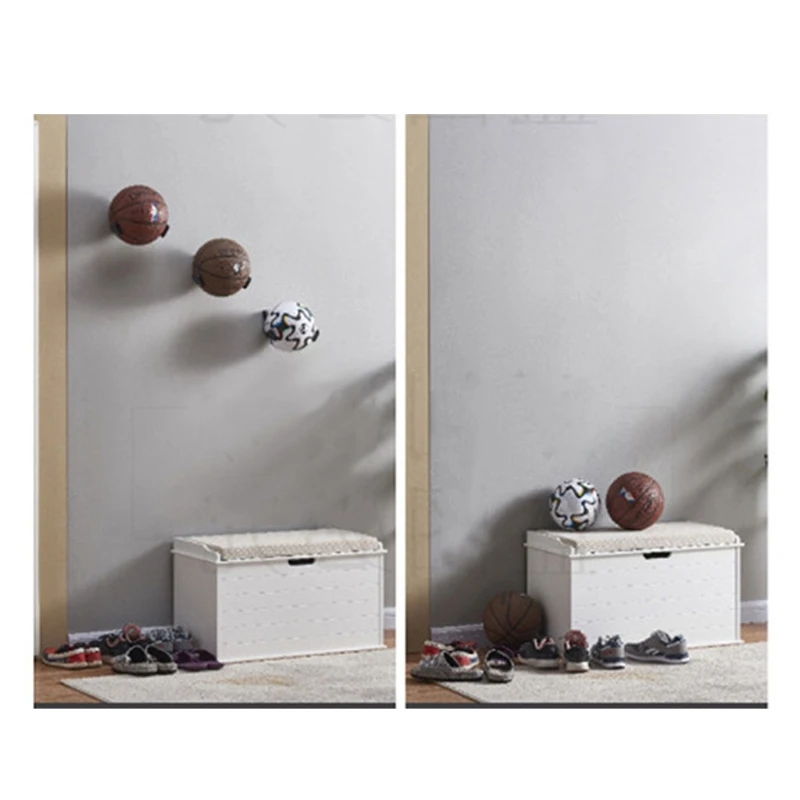 

Perforation-Free Ball Holder Rack Wall Mounted Sport Basketball Football Display