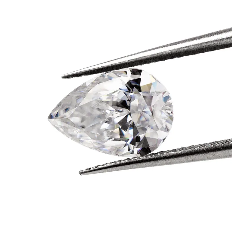 Грушевидная огранка 5*7 мм незакрепленные камни с муассанитом Алмазный