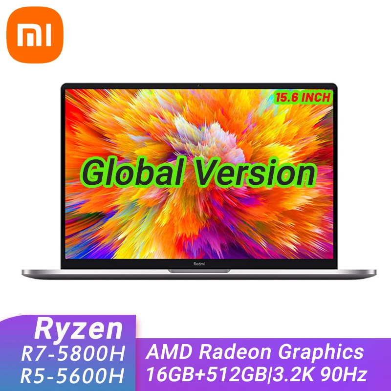 

Новый ноутбук Xiaomi Mi RedmiBook Pro 15 AMD Ryzen 7 5800H / Ryzen 5 5600H 16 Гб DDR4 + 512 ГБ SSD 3,2 K 90 Гц, ноутбук, компьютер