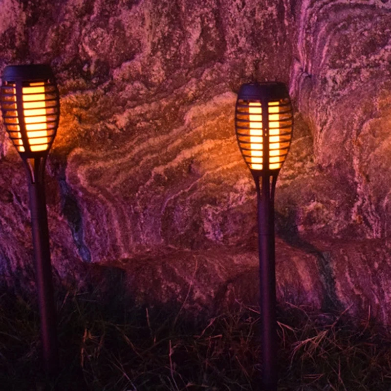 

2 Solar Led Flame Lights Torch Lights Outdoor Decoration Landscape Lights Courtyard Garden Decoration