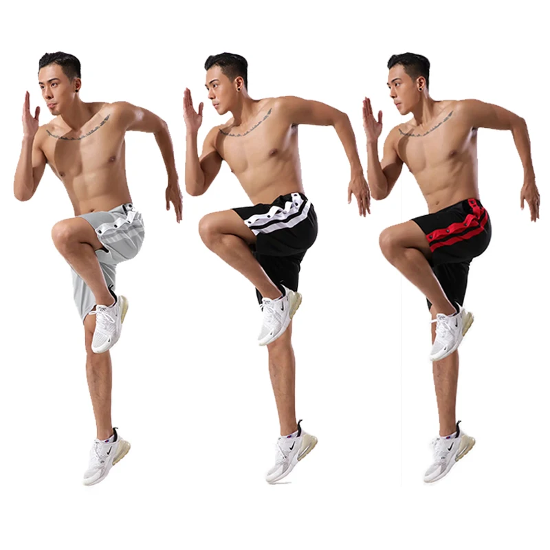 

Summer Five-Point Pants Men's Casual Breasted Shorts Sports Fitness Track And Field Football Basketball Loose Training Pants