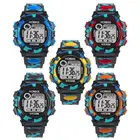 Детские Многофункциональные водонепроницаемые спортивные электронные часы для мальчиков и девочек, модные электронные наручные часы, популярные часы 50