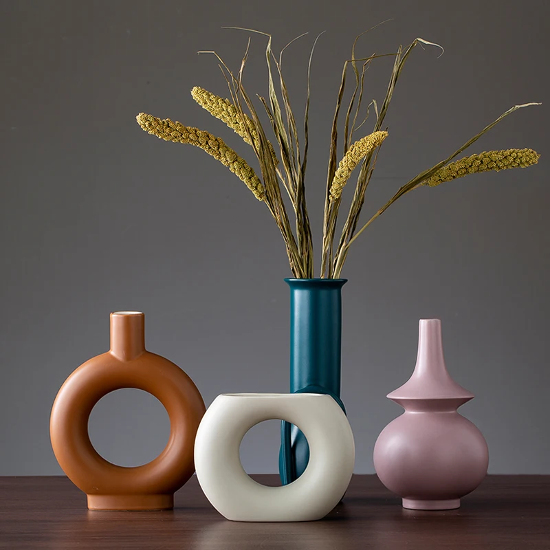 Strongwell Скандинавская Современная нестандартная Цветная Керамическая Ваза для