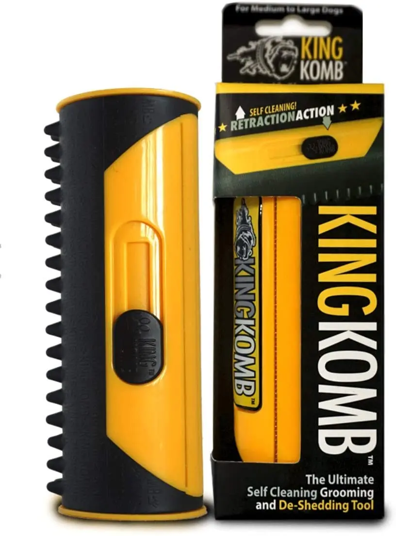 Самоочищающаяся щетка Kingkomb с 3 лезвиями расческа для собак кошек