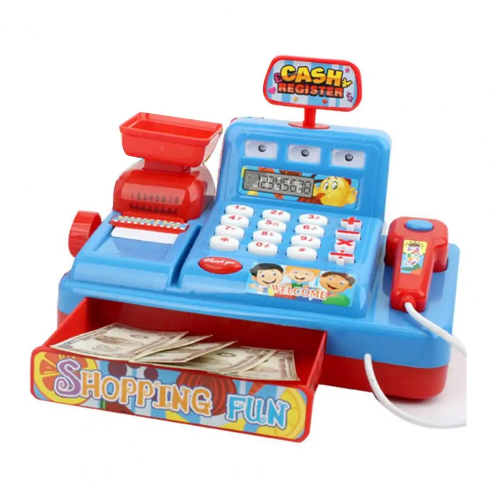 

Intelligence Kids Toy For Children Multifunctional Simulation Supermarket Cash Register Get Married Music Cashier With Lights