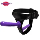 Двойной фаллоимитатор пенис для взрослых для женщин Ремни фаллоимитатор трусики двойной страпон лесбийская Анальная пробка пенис секс-игрушка для взрослых