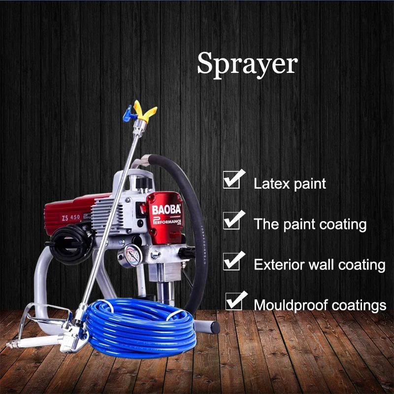 

Household wall paint spraying machine High pressure airless latex paint spraying machine Latex paint spraying machine