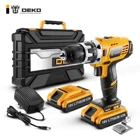 Аккумуляторная дрель DEKO GCD18DU2, 18 в, 38 Н  м, 2 скорости, миниатюрный шуруповерт