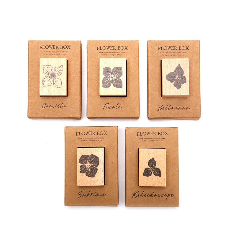 

Vintage Plant Flowers Wooden Stamp DIY Decorator Scrapbook Wedding Postcards Rubber Stamps Diary Journalling Cards Stationery