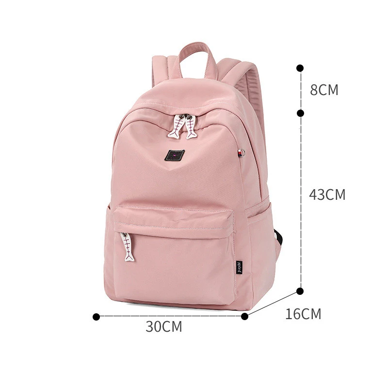 Модный водонепроницаемый полиэстеровый школьный рюкзак для студентов.