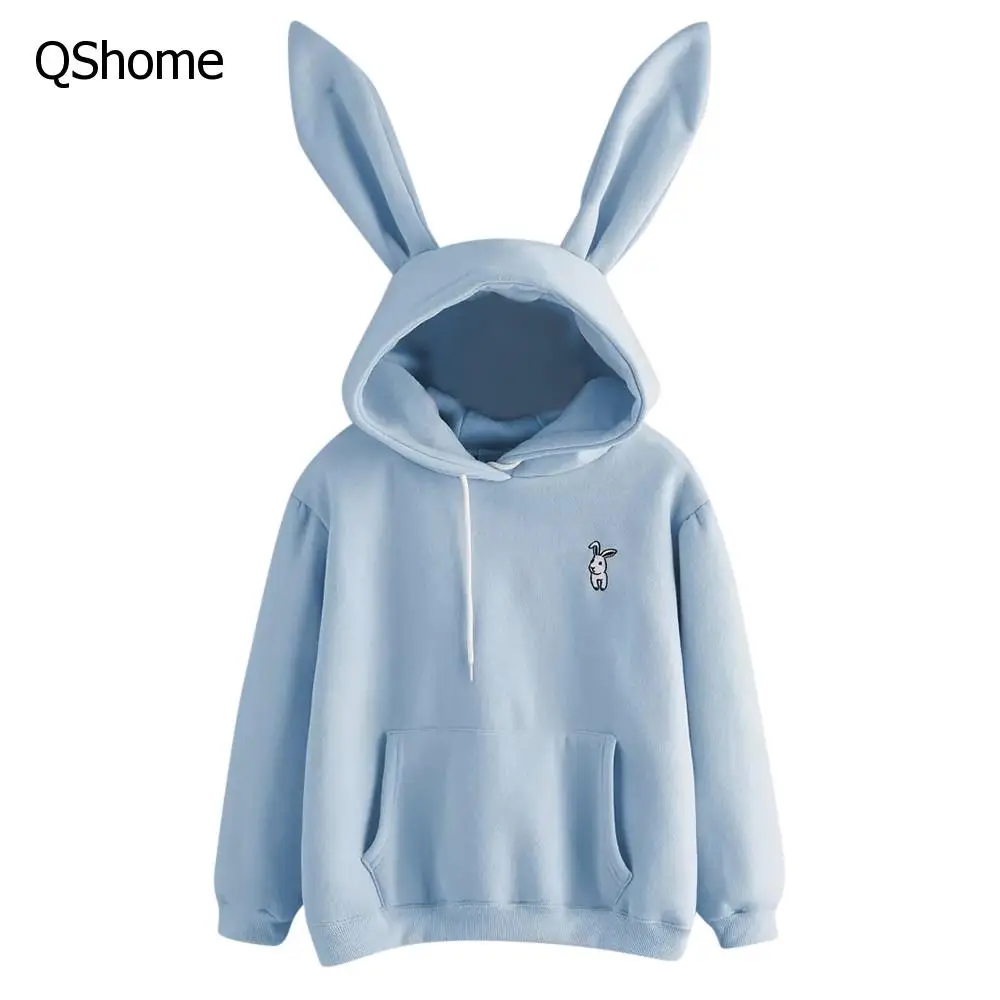 

Ladies Rabbit Ears Hoodie Long Sleeve Hoodie Female Autumn Winter Pullover Streetwear Sweatshirt Women hoodie feminino