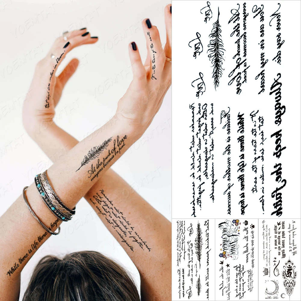 

Водостойкая временная татуировка-наклейка на руку для мужчин и женщин